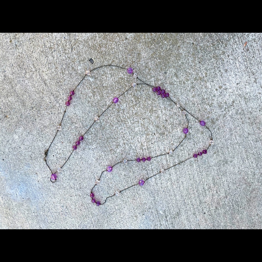 Long Station Bead Necklace